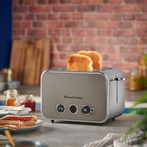 RUSSELL HOBBS 26432-56 Distinctions 2S Toaster Titanium