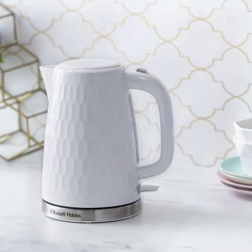 RUSSELL HOBBS 26050-70 Honeycomb White Kettle