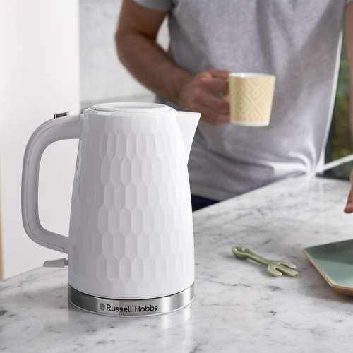 RUSSELL HOBBS 26050-70 Honeycomb White Kettle