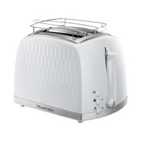 RUSSELL HOBBS 26060-56 Honeycomb White Toaster