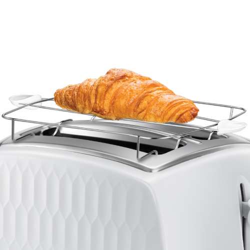 RUSSELL HOBBS 26060-56 Honeycomb White Toaster