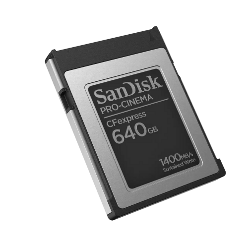 SanDisk PRO-CINEMA CFexpress Type B Card 640GB, 1700MB/s Read, 1500MB/s Write, 1400MB/s min sustain