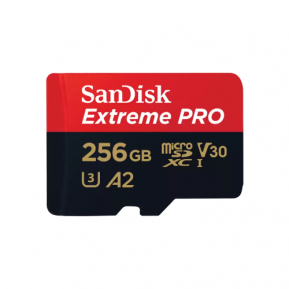 SanDisk Extreme PRO microSDXC 256GB + SD Adapter + 2 years RescuePRO Deluxe