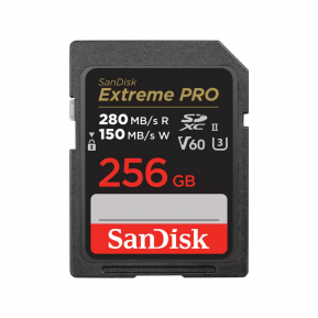 SanDisk Extreme PRO 256GB SDXC UHS-II + 2 years RescuePRO Deluxe