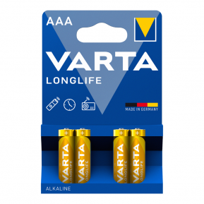 VARTA 4103 συσκ. 4 AΛΚΑΛΙΚΗ LONGLIFE AAA