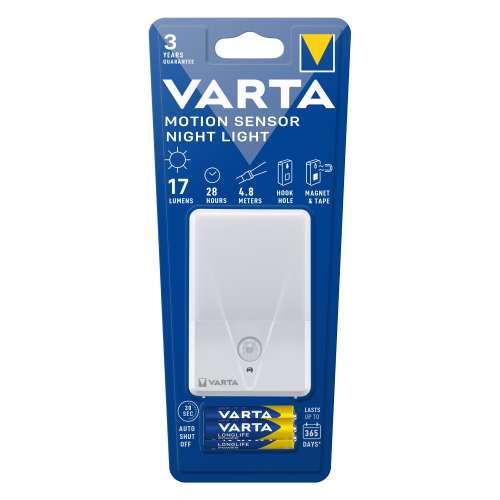 VARTA Φωτιστικό Νυκτός με Αισθητήρα Κίνησης LED Motion Sensor Night Light + 3xAAA