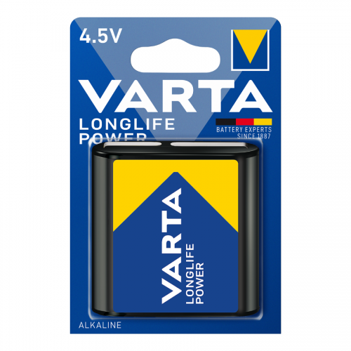 VARTA 4912 AΛΚΑΛΙΚΗ LONGLIFE POWER ΠΛΑΚΕ 4,5V