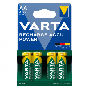 VARTA ΕΠΑΝΑΦΟΡΤΙΖΟΜΕΝΗ 2100mAh συσκ.4 AA