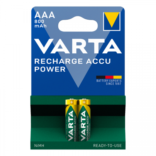 VARTA ΕΠΑΝΑΦΟΡΤΙΖΟΜΕΝΗ 800mAh συσκ.2 AAA