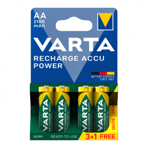 VARTA ΕΠΑΝΑΦΟΡΤΙΖΟΜΕΝΗ 2100mAh συσκ.4 AA