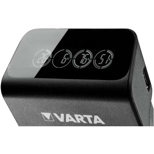 VARTA 57687101441 LCD Plug Charger + 4xAA 2100mAh