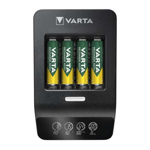 VARTA 57685101441 LCD Ultra Fast Charger + 4xAA 2100mAh